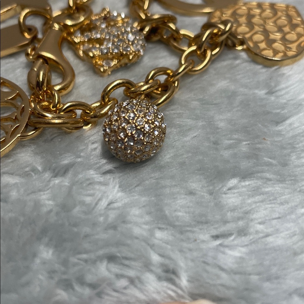 Vintage Coach ‘Peace & Love’ Charm Bracelet - Picture 11 of 13